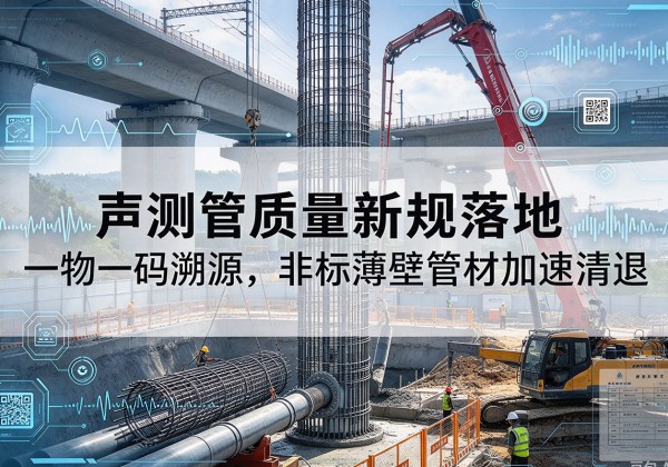 合肥声测管质量新规落地，一物一码溯源，非标薄壁管材加速清退